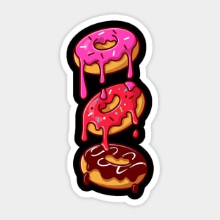 Yummy Floating Melted Doughnut Sticker